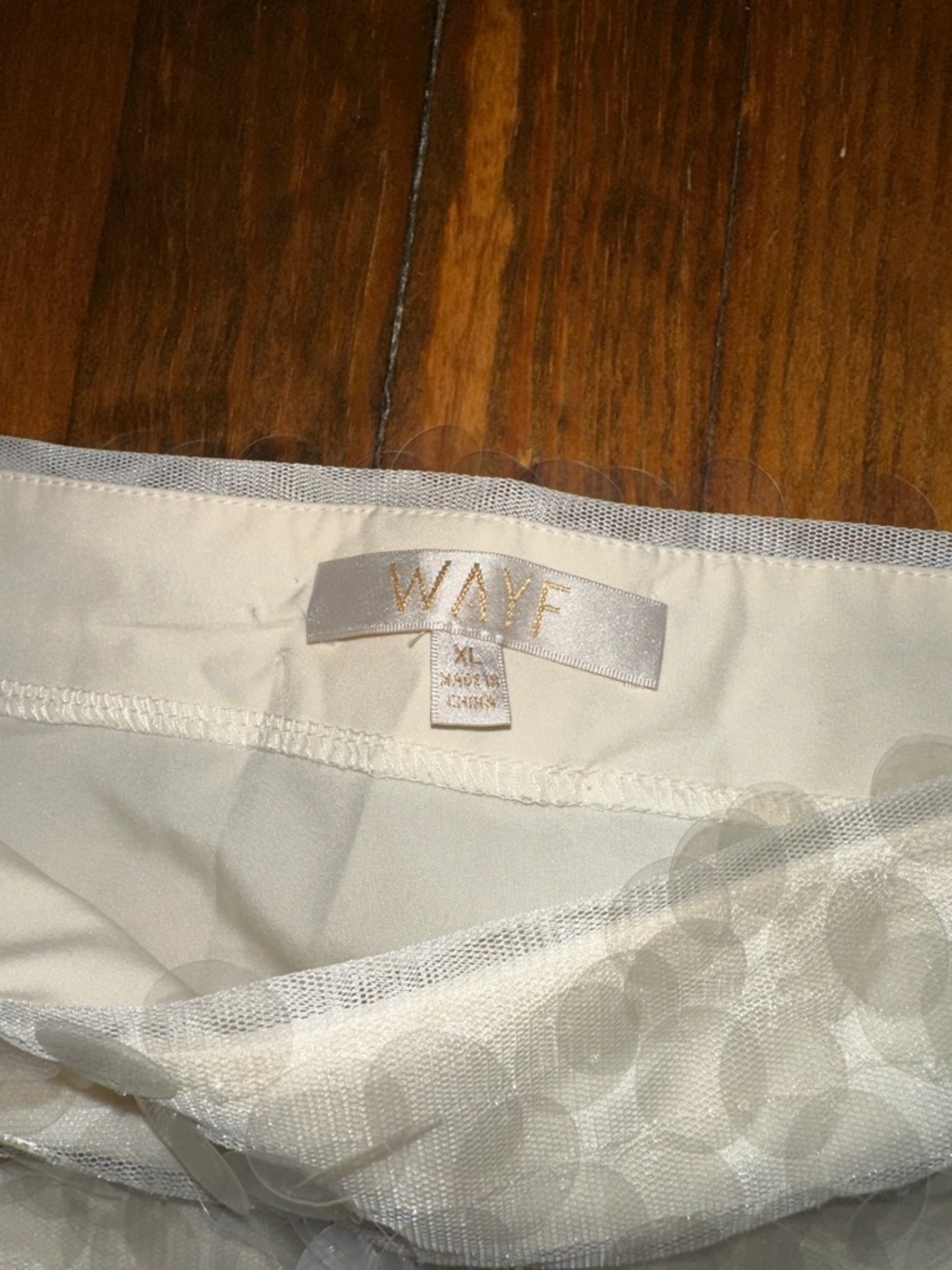 Clear Sequin Mini Skirt - Women's Party Skirt - Picture 2 of 3